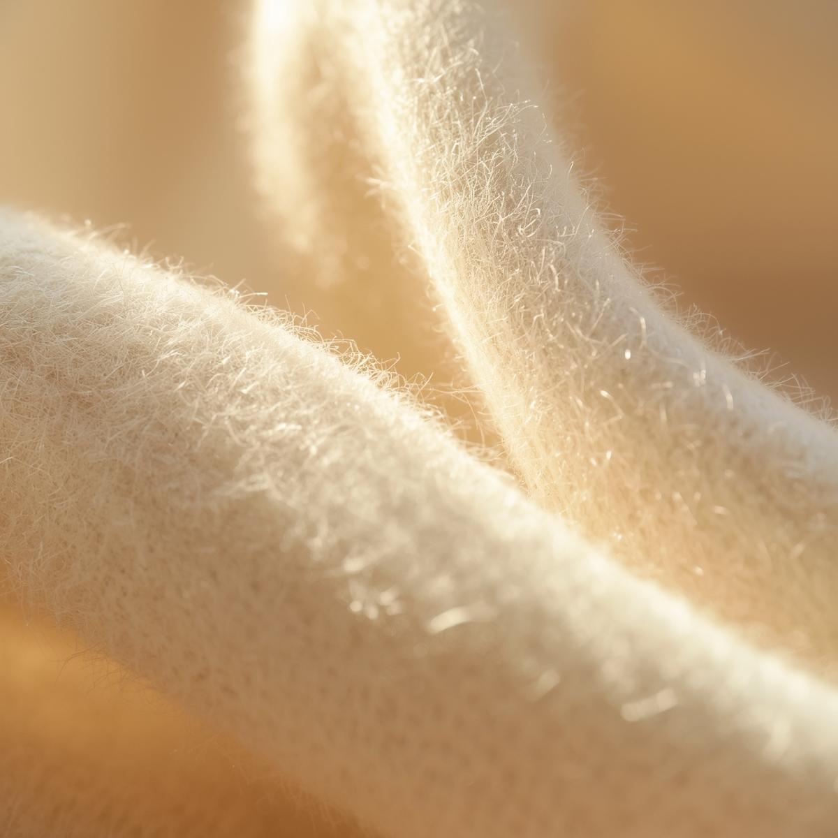 close up brushed cashmere